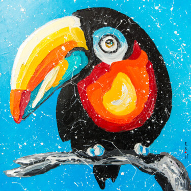 Pintura titulada "Toucan (FRAMED)" por Liubov Kuptsova, Obra de arte original, Oleo