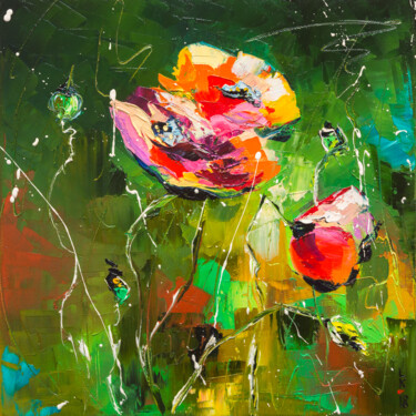 Malerei mit dem Titel "Poppies" von Liubov Kuptsova, Original-Kunstwerk, Öl