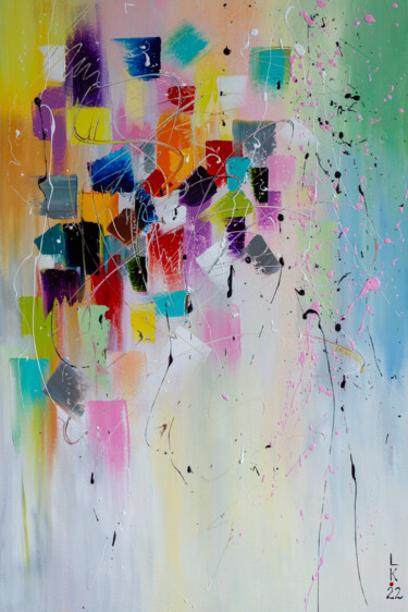Peinture intitulée "Territory of color" par Liubov Kuptsova, Œuvre d'art originale, Huile