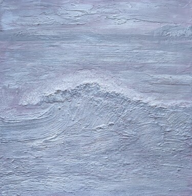 Painting titled "Textured painting W…" by Liubov Suprunova, Original Artwork, Acrylic Mounted on Wood Stretcher frame