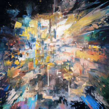 Arts numériques intitulée "Abstraction 17" par Liubov Suprunova, Œuvre d'art originale, Image générée par l'IA