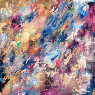 Digital Arts titled "Abstraction 19" by Liubov Suprunova, Original Artwork, AI generated image
