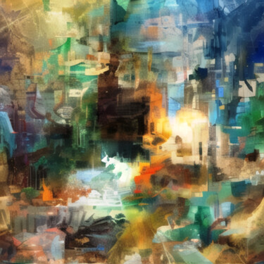 Arte digitale intitolato "Abstraction 44" da Liubov Suprunova, Opera d'arte originale, Immagine generata dall'IA