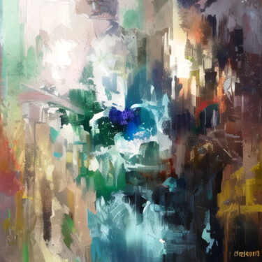 Digital Arts titled "Abstraction 49" by Liubov Suprunova, Original Artwork, AI generated image