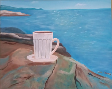Pintura titulada "Morning Coffee" por Liudmila Malliaras, Obra de arte original, Acrílico