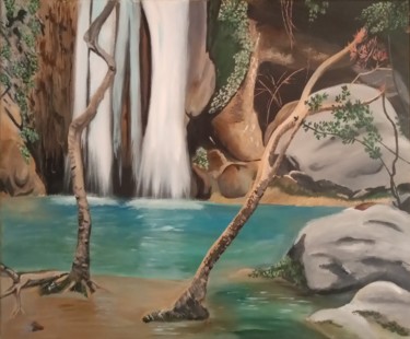 Pintura titulada "Waterfall" por Liudmila Malliaras, Obra de arte original, Acrílico