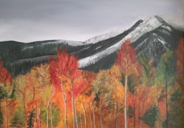 Pittura intitolato "forest colors" da Liudmila Malliaras, Opera d'arte originale, Acrilico