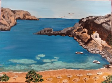 Pintura titulada "On the sea" por Liudmila Malliaras, Obra de arte original, Acrílico