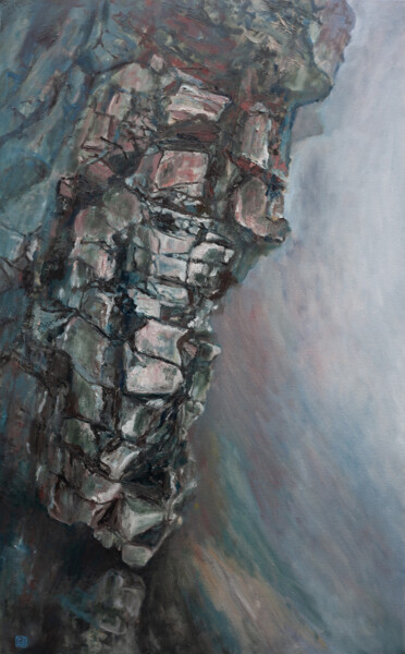 Painting titled "Ben Nevis" by Liudmila Pisliakova, Original Artwork, Oil Mounted on Wood Stretcher frame
