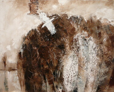 Painting titled "На стороне." by Liudmila Stoilik, Original Artwork, Oil