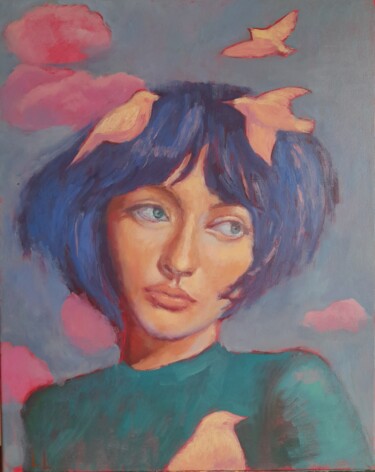 Painting titled "Ideas" by Liudmyla Lelechenko, Original Artwork, Oil