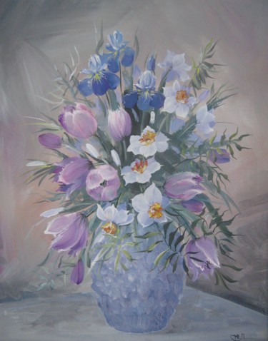 Painting titled "весенний букет.jpg" by Iuliia Lopukhova, Original Artwork