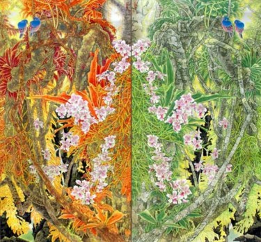 Painting titled "Spring and Autumn…" by Yi Tao Yitao Liu Liu Hua Lang Gallery, Original Artwork
