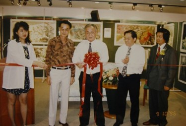 Painting titled "1996 Penang, Malays…" by Yi Tao Yitao Liu Liu Hua Lang Gallery, Original Artwork