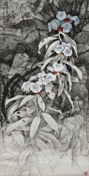 Painting titled "月光奏鸣曲  132x66cm  收入…" by Yi Tao Yitao Liu Liu Hua Lang Gallery, Original Artwork