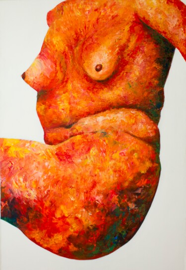 Pintura titulada "untitled" por Livia Gomes (máquina de escorrer), Obra de arte original, Acrílico