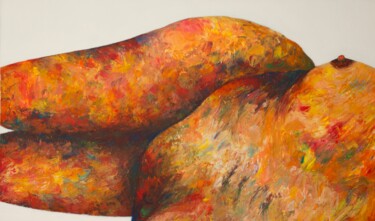 Pintura titulada "untitled" por Livia Gomes (máquina de escorrer), Obra de arte original, Acrílico