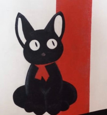 Pintura intitulada "Cat" por Livia Mund, Obras de arte originais, Acrílico