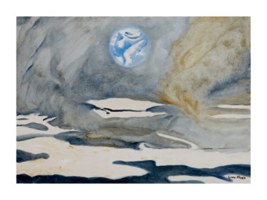Painting titled "Terra" by Livia Mund, Original Artwork, Oil