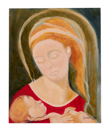 Pintura intitulada "Madona 3" por Livia Mund, Obras de arte originais, Acrílico