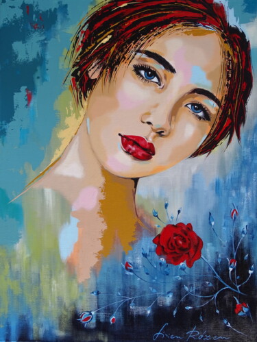 Painting titled "Pure and beauty" by Livien Rózen, Original Artwork, Acrylic