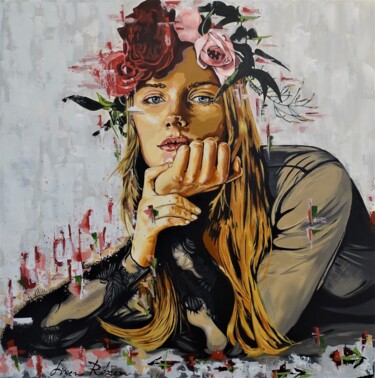 Pintura titulada "Rose" por Livien Rózen, Obra de arte original, Acrílico