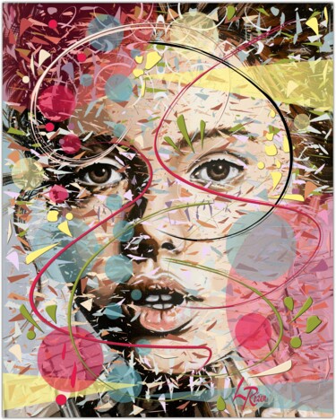 Digitale Kunst mit dem Titel "Raspberry" von Livien Rózen, Original-Kunstwerk, Digitale Malerei