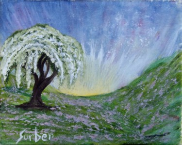 Painting titled "solo-tree.jpg" by Suzanne Surber, Original Artwork