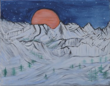 Painting titled "dreams-of-skiing.jpg" by Suzanne Surber, Original Artwork