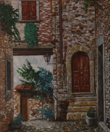 Painting titled "vicolo" by Si G.Livoti, Original Artwork
