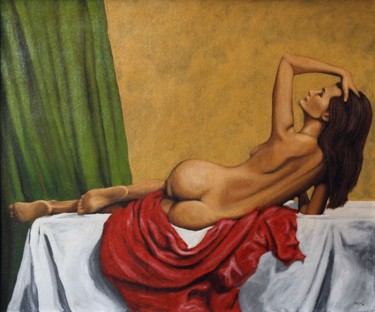 Painting titled "nudo" by Si G.Livoti, Original Artwork