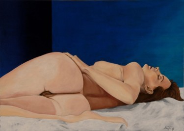 Pintura titulada "nudo-sonia" por Si G.Livoti, Obra de arte original