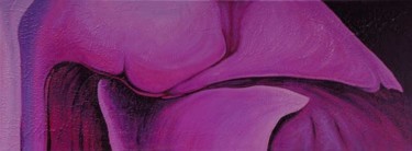 Painting titled "part.magenta-olio-s…" by Si G.Livoti, Original Artwork