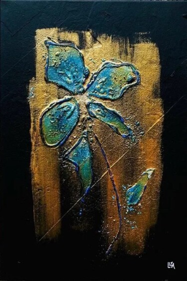 Картина под названием "FLEUR DE VIE" - Liza Correia, Подлинное произведение искусства, Акрил Установлен на Деревянная рама д…