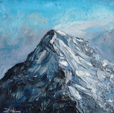 Pintura titulada "Himalays" por Liza Illichmann, Obra de arte original, Oleo Montado en Cartulina