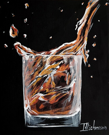 Painting titled "Whiskey" by Liza Illichmann, Original Artwork, Acrylic