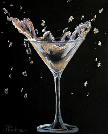 Картина под названием "Martini" - Liza Illichmann, Подлинное произведение искусства, Акрил Установлен на Деревянная панель
