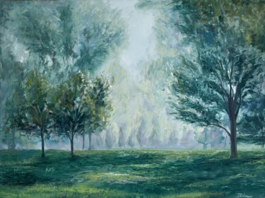 Картина под названием "Spring Colors" - Liza Illichmann, Подлинное произведение искусства, Масло Установлен на Деревянная ра…