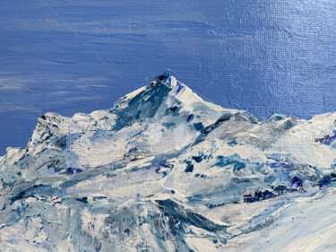 Schilderij getiteld "Elbrus" door Liza Khaldzhidis, Origineel Kunstwerk, Acryl