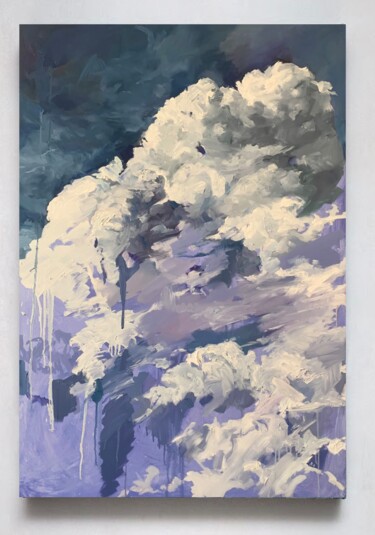 Painting titled "Blue sky" by Liza Orlovska, Original Artwork, Oil