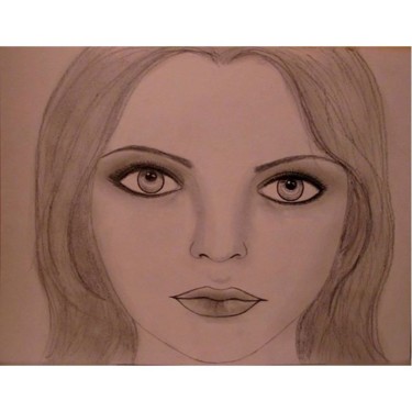 Drawing titled "Ambre, portrait ( p…" by Liza Peninon, Original Artwork, Pencil