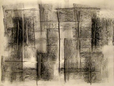 Drawing titled "Silhouettes, abstra…" by Liza Peninon, Original Artwork, Charcoal