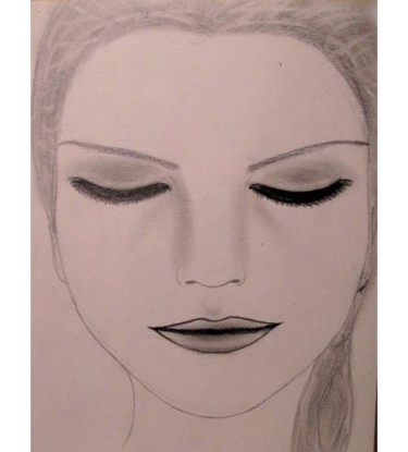 Drawing titled "Inner Sadness, port…" by Liza Peninon, Original Artwork, Pencil