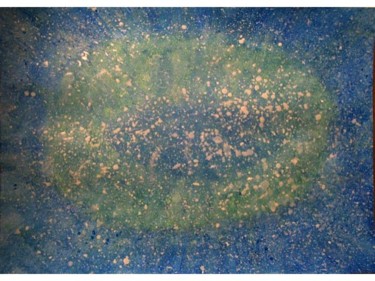 Peinture intitulée "Cosmic Island, abst…" par Liza Peninon, Œuvre d'art originale, Acrylique