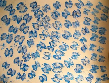 Butterflies' Blooming, abstract painting Painting titled "Butterflies' Bloomi…" by Liza Peninon, Original Art, Acrylic