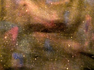 Painting titled "Moving Nebula, abst…" by Liza Peninon, Original Artwork, Acrylic