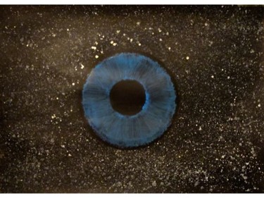 Malerei mit dem Titel "The Cosmic Eye, abs…" von Liza Peninon, Original-Kunstwerk, Acryl