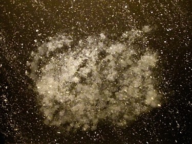 Painting titled "Iridescent Nebula,…" by Liza Peninon, Original Artwork, Acrylic