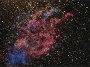 Poussière d'étoiles, abstract painting Painting titled "Poussière d'étoiles…" by Liza Peninon, Original Art, Acrylic
