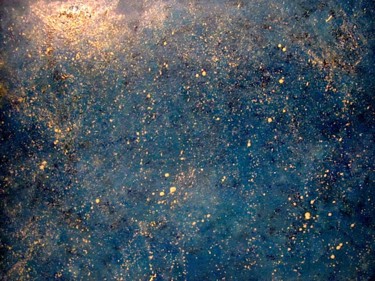 Peinture intitulée "Le Grand Bleu, abst…" par Liza Peninon, Œuvre d'art originale, Acrylique